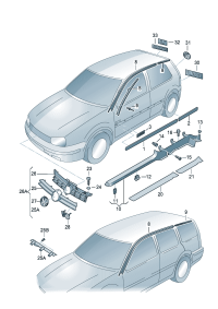 1J4853754CGRU-Protector, door (primed)
