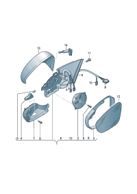 3AD857507B-Cover, outer mirror D  -19.01.2015