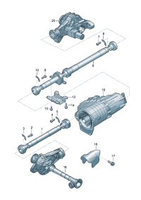 7L8521102M-PORSCHE CAYENNE CARDAN SHAFT