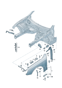 8K0821467A-Bracket, Deformation element