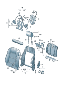 1K4882045EB-Mount assy., back