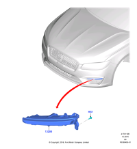 HP5Z13200A-Lamp assy-parking, rh