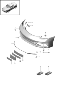 982898041G-BUMPER COVER/718 CAYMAN