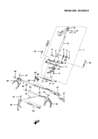 5494298-Fork assy-3rd/4th shift