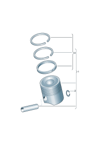 03C107065BG-Piston complete