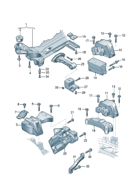 180199313A-Bracket, band Mounting rubber