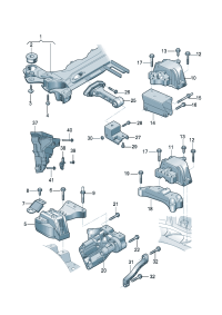 180199555F-MOUNTING-GEARBOX/E38/740