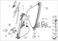 67626927547-Drive power window fr lh