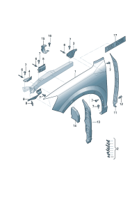 81A821136-BRACKET ASSY-AIR INTAKE