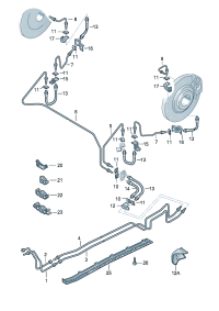 3D0611775G-Hose, brake D  -14.10.2012