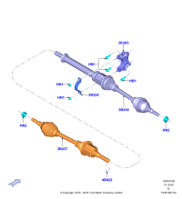 G3GZ3B436D-Shaft & joint assy, rh