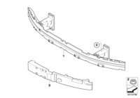 51117148586-REINFORCEMENT-FR BUMPER/X3-06