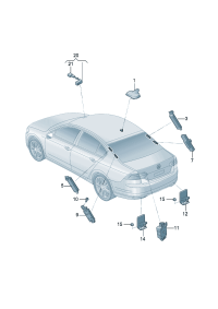 5Q0035507Q-Antenna assy-roof