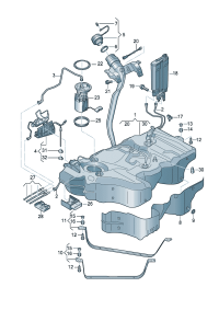 3QD201055C-FUEL TANK COMPL