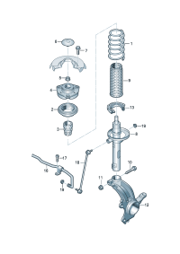 5Q0411105CE-Spring, coil 1 color strip 1 color strip   D  -19.06.2017