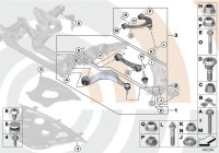 31122450835-CONTROL ARM F/LFT/LO-3(E90)