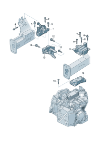 5QA199555AM-MOUNTING-GEARBOX/E38/740