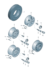3VD601025A-Wheel rim-aluminium alloy D  -24.07.2017