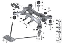 33316792474-Member, rear axle frame