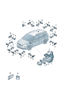 5TD919397-Bracket, sensor Assist assy-parking steering