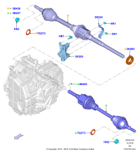 G2GZ3B436G-Shaft & joint assy-rh (LHD FWD)