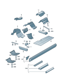 4E0809241-Beam assy-lwr