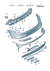 80A807067L-Plate, bumper D  -15.08.2022