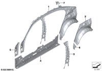 41009622160-Side sash inner rh
