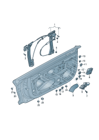 4S8837461B-Window regulator without m