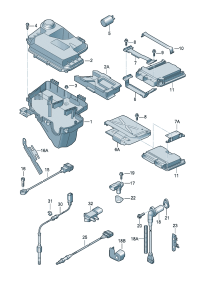 4F2910552X-Control unit-gasoline Apply:  D  -30.07.2007