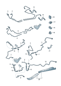 180614741E-Pipe, brake, From hydraulic equipment Connector