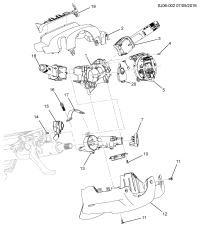 94801310-Bracket, turn signal switch (* service kit 1)