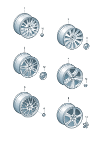 4E0601025BA-Wheel rim-aluminium alloy  Colour code: