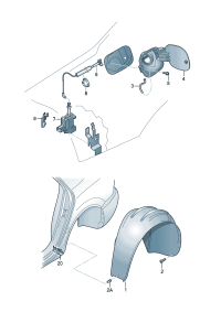 3D0810969A-WHEEL HOUS/VW /BORA/1998