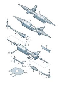 4G1423055BG-Strut assy Tie rod end strut  For belt electric/mechanical steering Car model of the system
