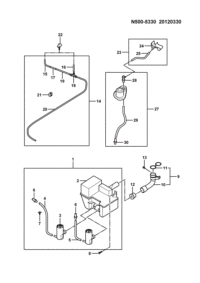 23871520-Kettle assy-washer (with rear wiper)