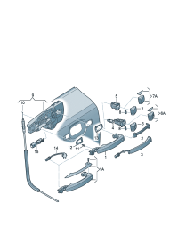 4G8927753B-Sensor, door handle