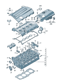06B103469BA-CYLINDER HEAD COVER/PT/TRG/Q7