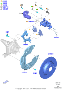 DG9Z2200D-Kit-disc brake (6 speed manual transmission)