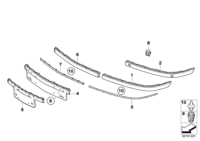 51110399069-Moulding painted frt lh