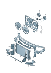 4G0121283AA-PORSCHE CAYENNEAIR DUCT CENTRE