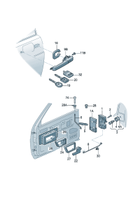 33D837187-Knob assy-s/lever