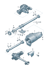 7L6521102J-PORSCHE CAYENNE CARDAN SHAFT