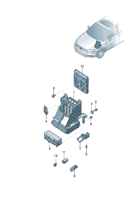 5C0907371C-Bracket Comfortable/portable system And o/c unit (BCM)