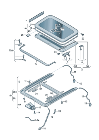 4F0877071-Lid, sliding glass roof
