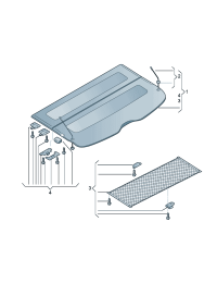8R0867769D-Lid, luggage compartment Cover