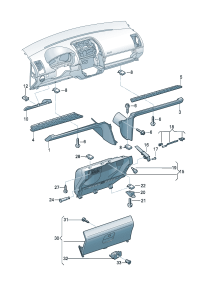 6Q1857921H-Glove box (Driver seat)