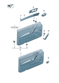 5GG867012EQGT-Garnish ay dr (Tape) (titanium black)