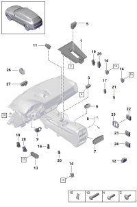 971959858G-PORSCHE CAYENNE SWITCH PANEL