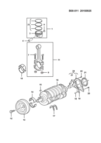 24545480-RING SET PISTON